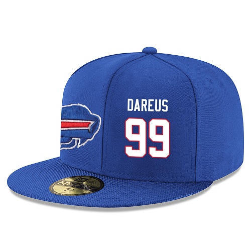 NFL Buffalo Bills #99 Marcell Dareus Stitched Snapback Adjustable Player Hat - Blue/White